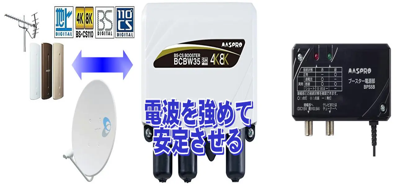 屋外用ブースター工事